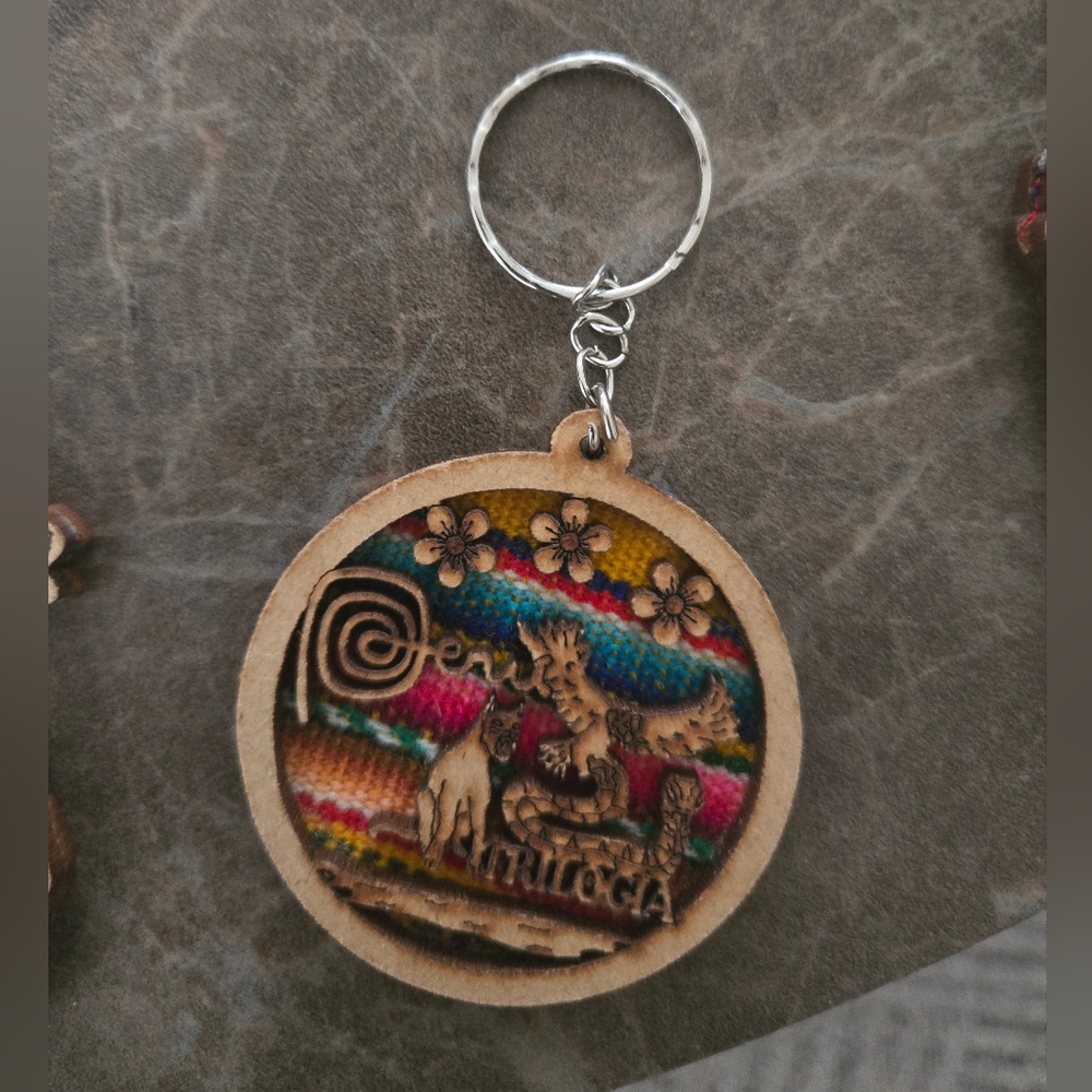 Colorful Peruvian Keychain - Picture 7 of 9
